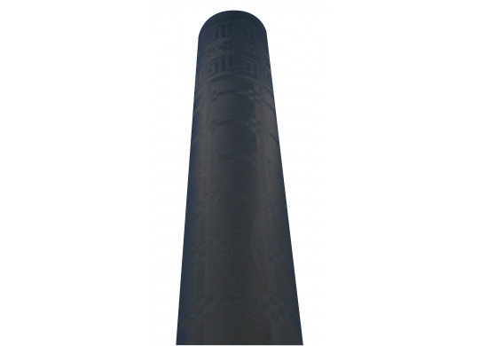 Nappe papier damassée noire en rouleau 1,20 m x 25 m