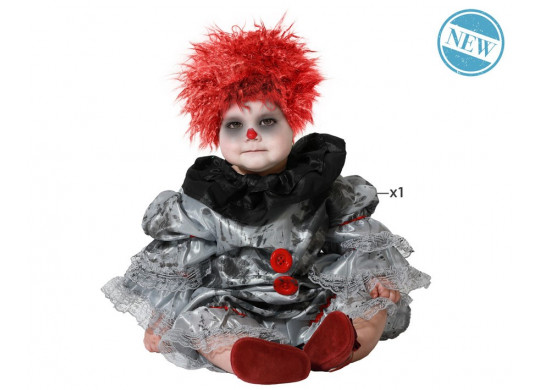 Herefun Déguisement Clown Enfant, Costume de Carnaval, Costume Halloween  Fancy Dress, Costume de Clown pour Enfant Bébé pour Cosplay Carnaval