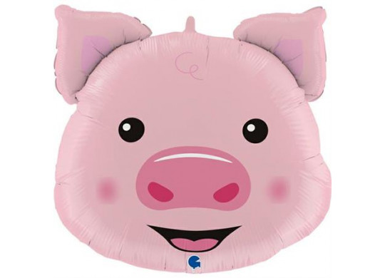 Ballon aluminium forme tete de cochon