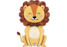 Ballon aluminium forme lion