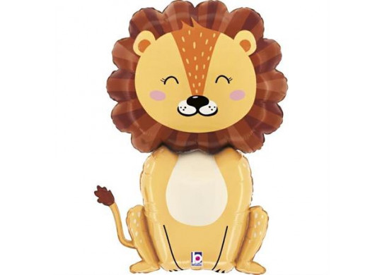 Ballon aluminium forme lion