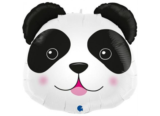 Ballon aluminium forme tete panda