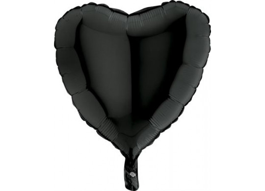 Ballon aluminium coeur noir