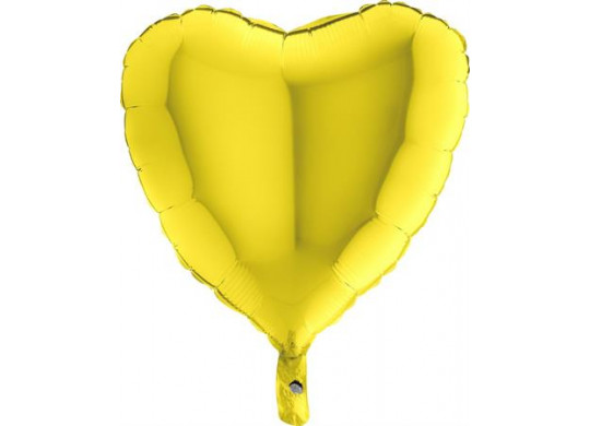 Ballon aluminium coeur jaune