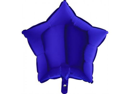 Ballon aluminium étoile bleu foncé