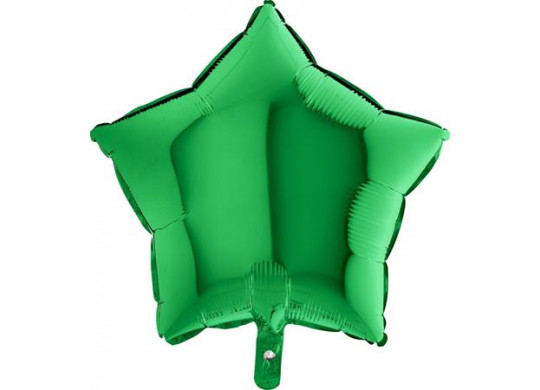 Ballon aluminium étoile verte