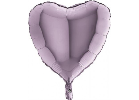 Ballon aluminium coeur lilas