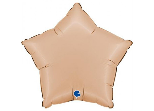 Ballon aluminium étoile nude mat