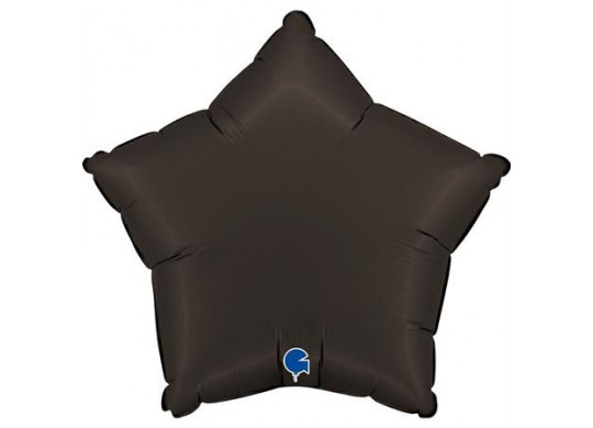 Ballon aluminium étoile noir mat