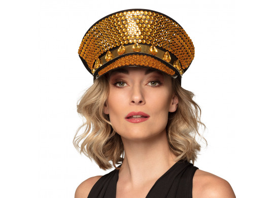 Casquette sequins or