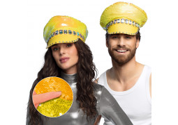 Casquette Sandy sequins jaune