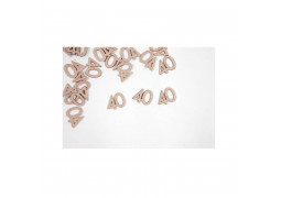 Confettis de table 40 bois rose gold