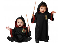 Costume baby magicien bordeaux/noir