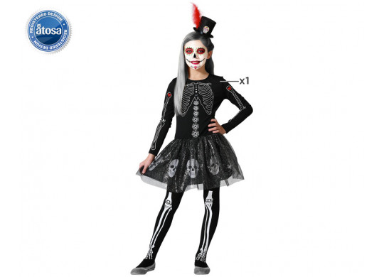 Costume enfant squelette vaudoo