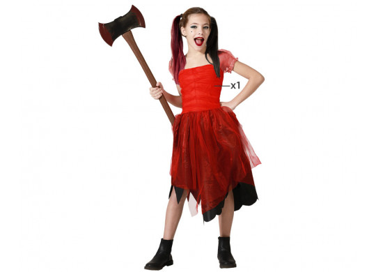 Costume enfant Harley Quinn rouge