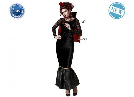 Costume femme vampire et manche dentelle