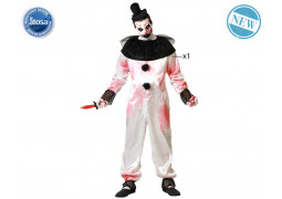 Costume homme clown combinaison blanche