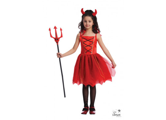 Costume enfant diablesse rouge