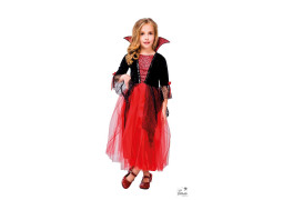 Costume enfant vampire robe rouge et noir