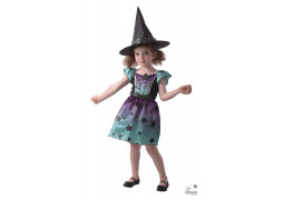 Costume baby sorcière bleu/violet