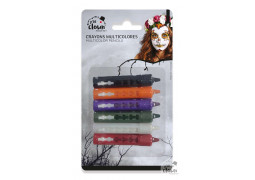 Crayon maquillage Halloween 6 couleurs