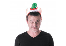 Serre tête lutin de Noël avec oreilles