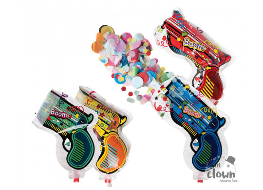 Pistolet a confettis x4