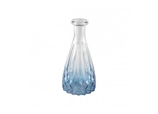 Vase verre Alexandrine bleu degradé