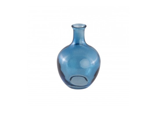 Vase verre mini Jeannette bleu denim