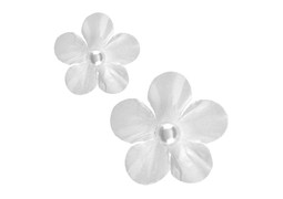 Petite fleur perlée blanche 2cms x40