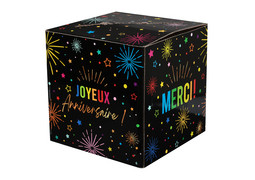 Tirelire anniversaire festicolor noir